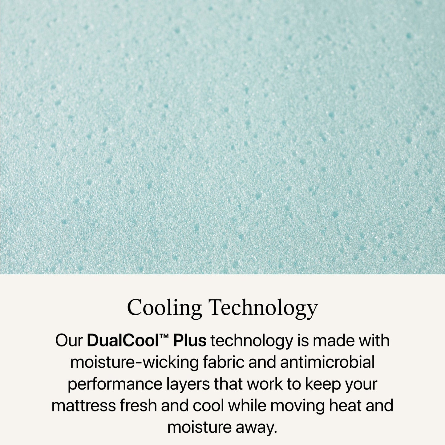 Close-up view of the cooling technology in the Beautyrest Select mattress ||feel: Firm