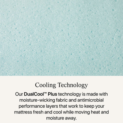 Close-up view of the cooling technology in the Beautyrest Select mattress ||feel: Plush