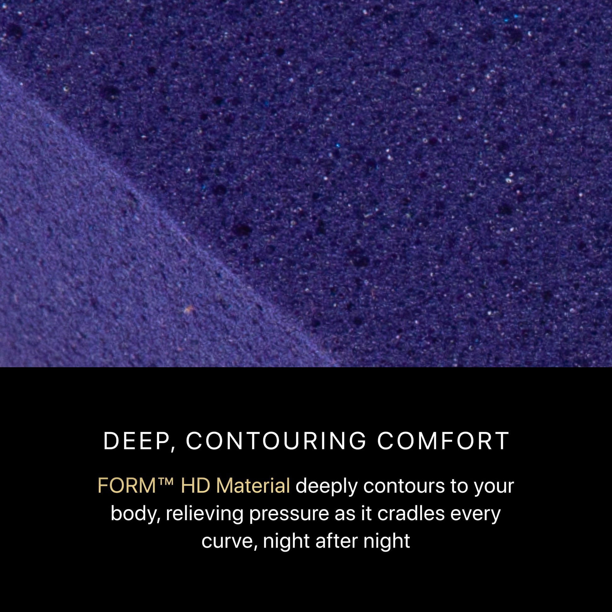 Purple Foam HD material of the BeautyRest Firm Hybrid mattress || series: Series Three || feel: Firm
