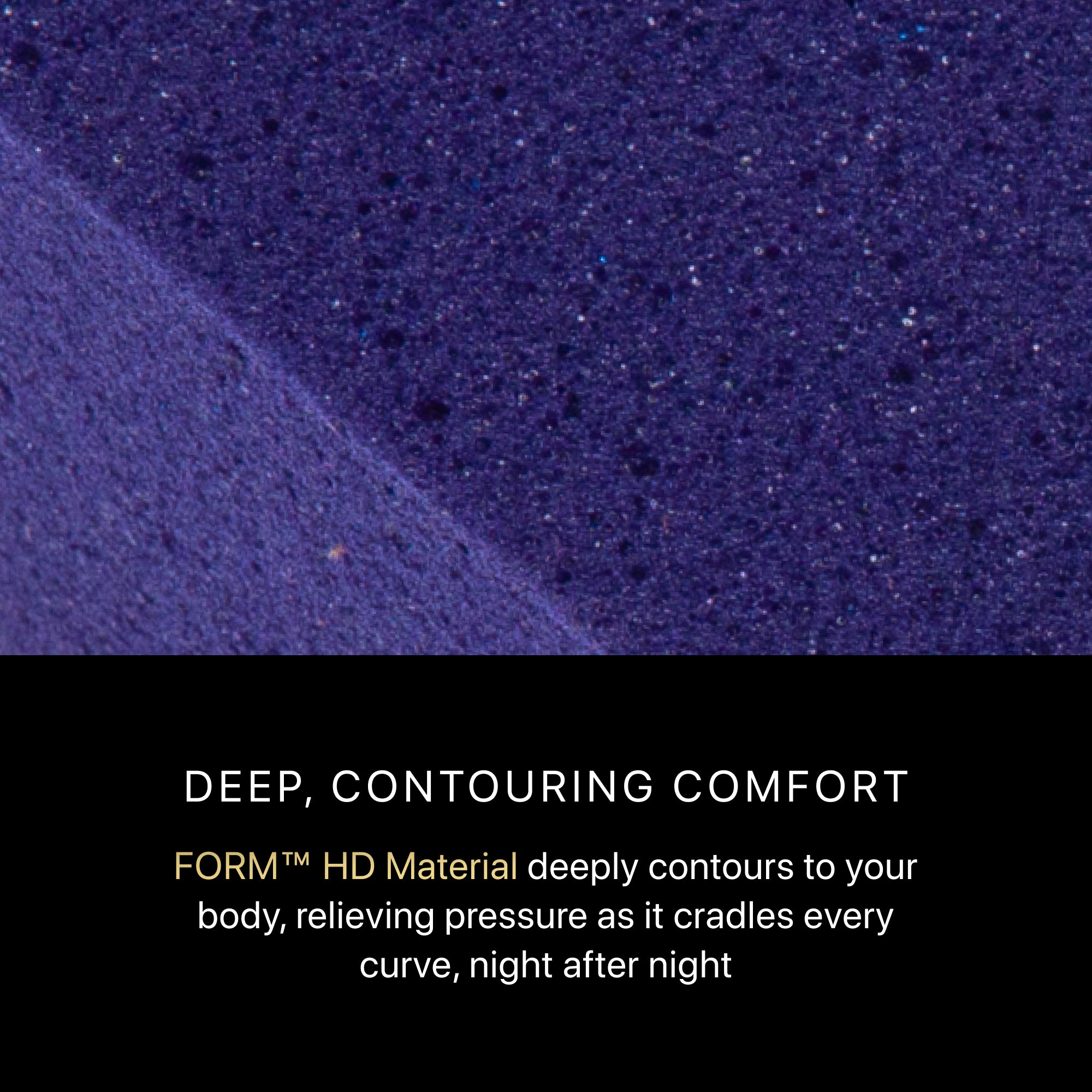 Purple Foam HD material of the BeautyRest Firm Hybrid mattress || series: Series Two || feel: Firm
