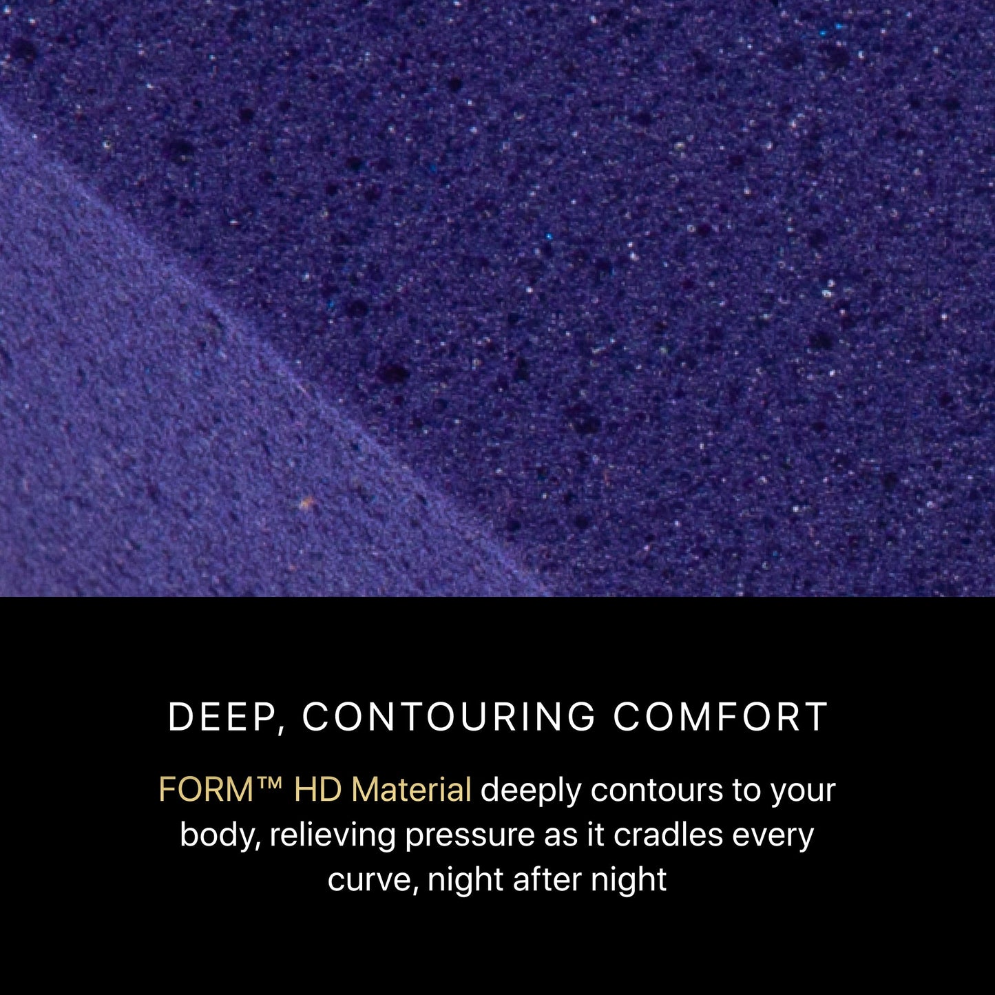 Purple Foam HD material of the BeautyRest Medium Hybrid mattress || series: Series Three || feel: Medium
