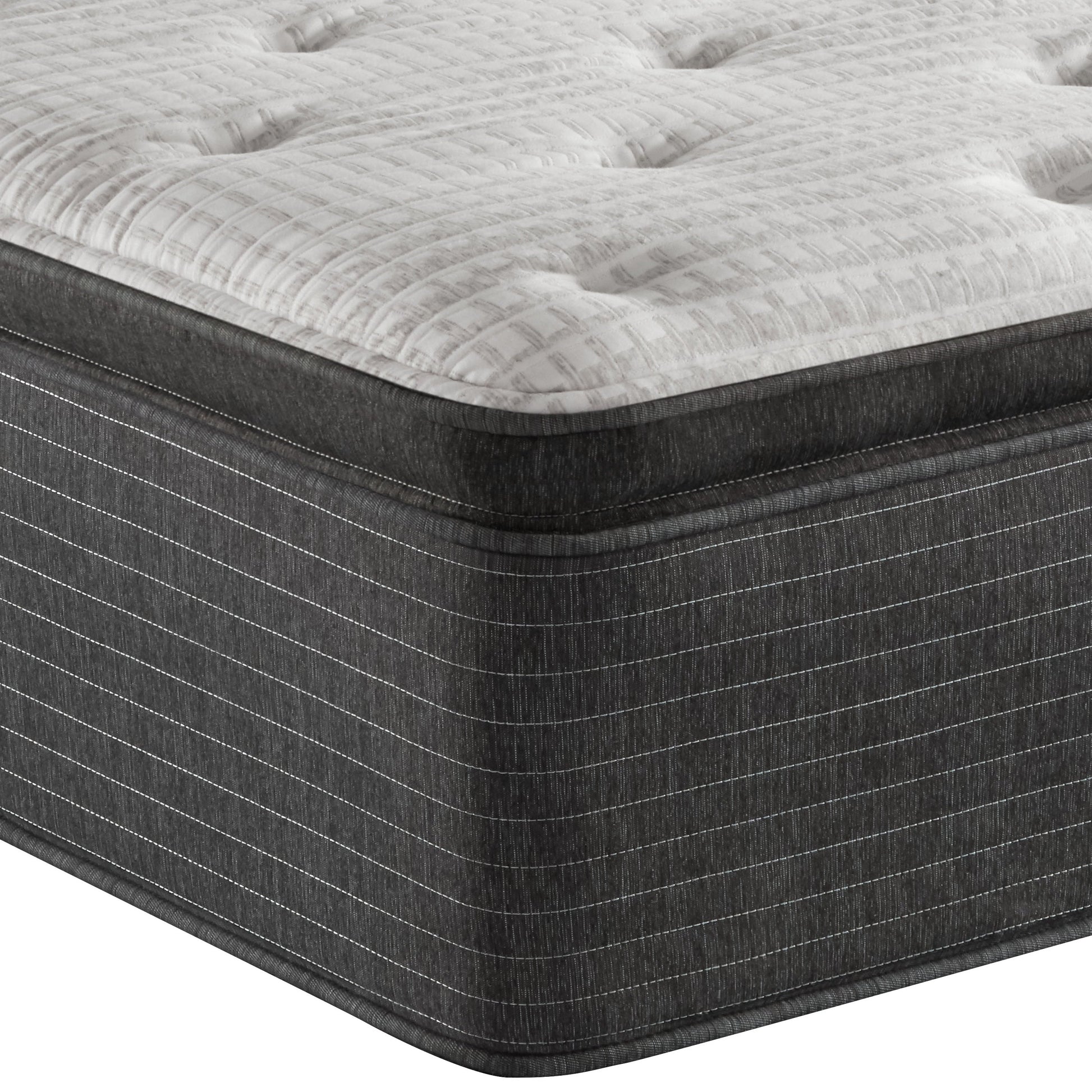 Corner view of the Beautyrest Silver BRS900-C Plush Pillow Top mattress