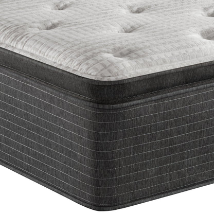 Corner view of the Beautyrest Silver BRS900-C Plush Pillow Top mattress