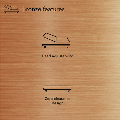 Diagram of Baselogic Bronze Adjustable Base showing its feature