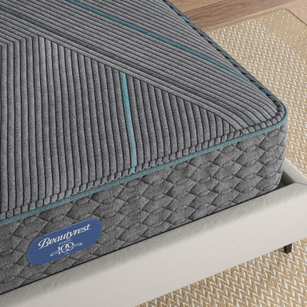 Corner of Beautyrest Hybrid Level 2 mattress