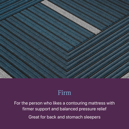 Closeup image of the Firm World Class Quilted Hybrid mattress