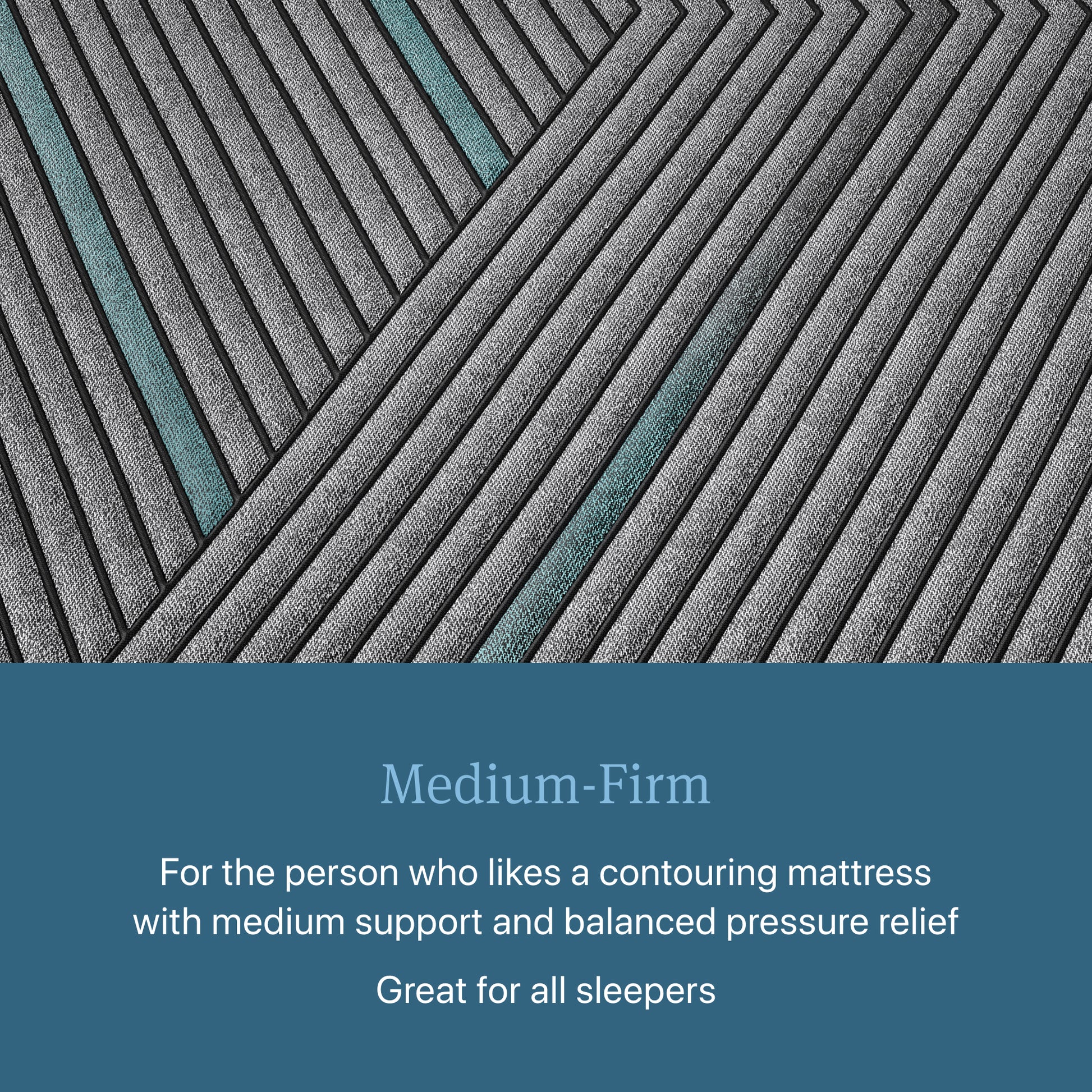 Closeup image of the Medium Firm Beautyrest Hybrid mattress