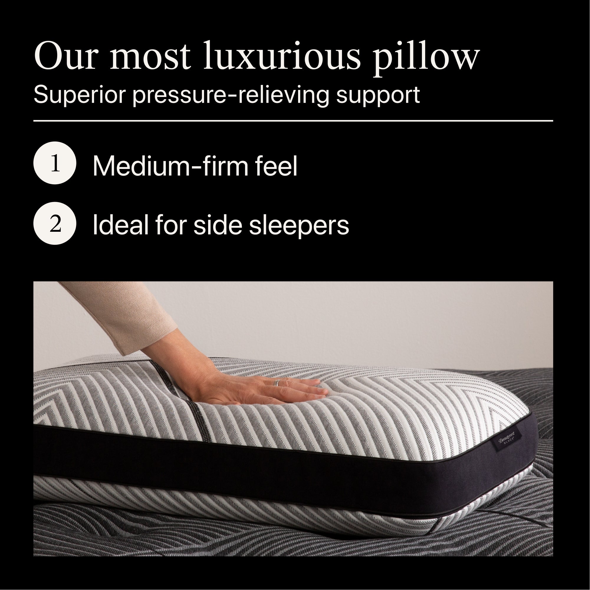 Beautyrest black clearance down alternative pillow