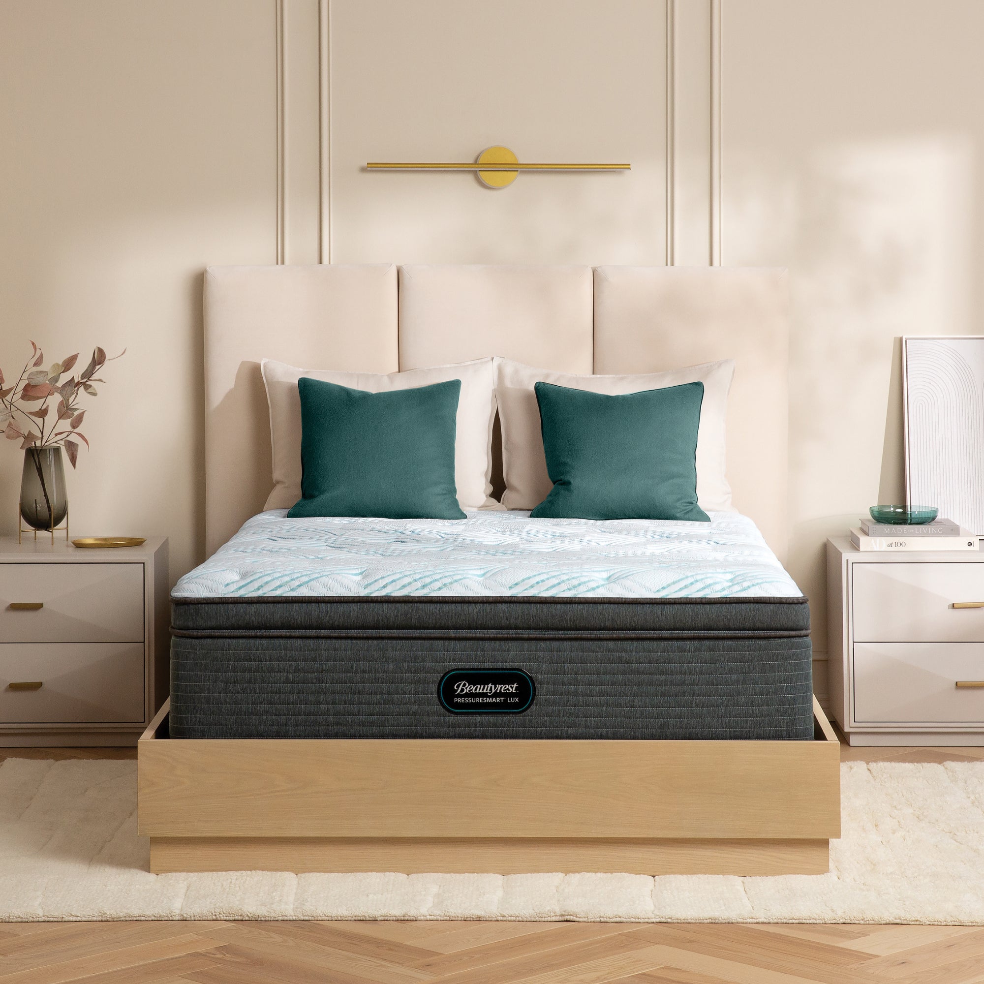 Beautyrest plush deals pressure smart