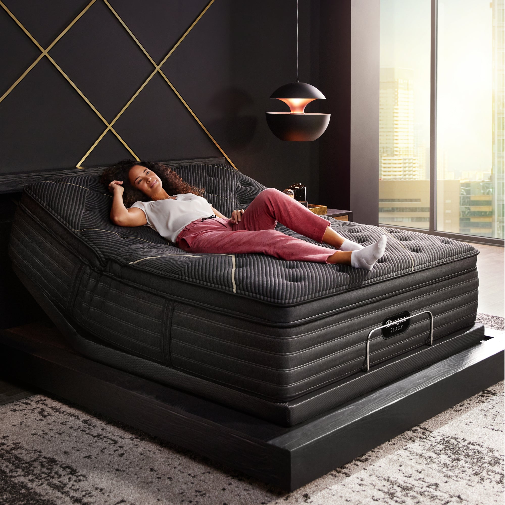 Beautyrest black c top class plush king